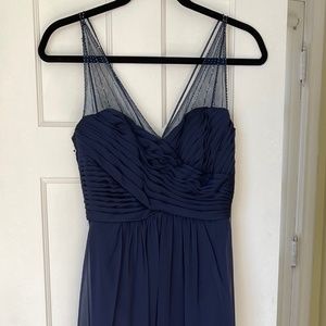 Belsoie Navy Full Gown Size 4